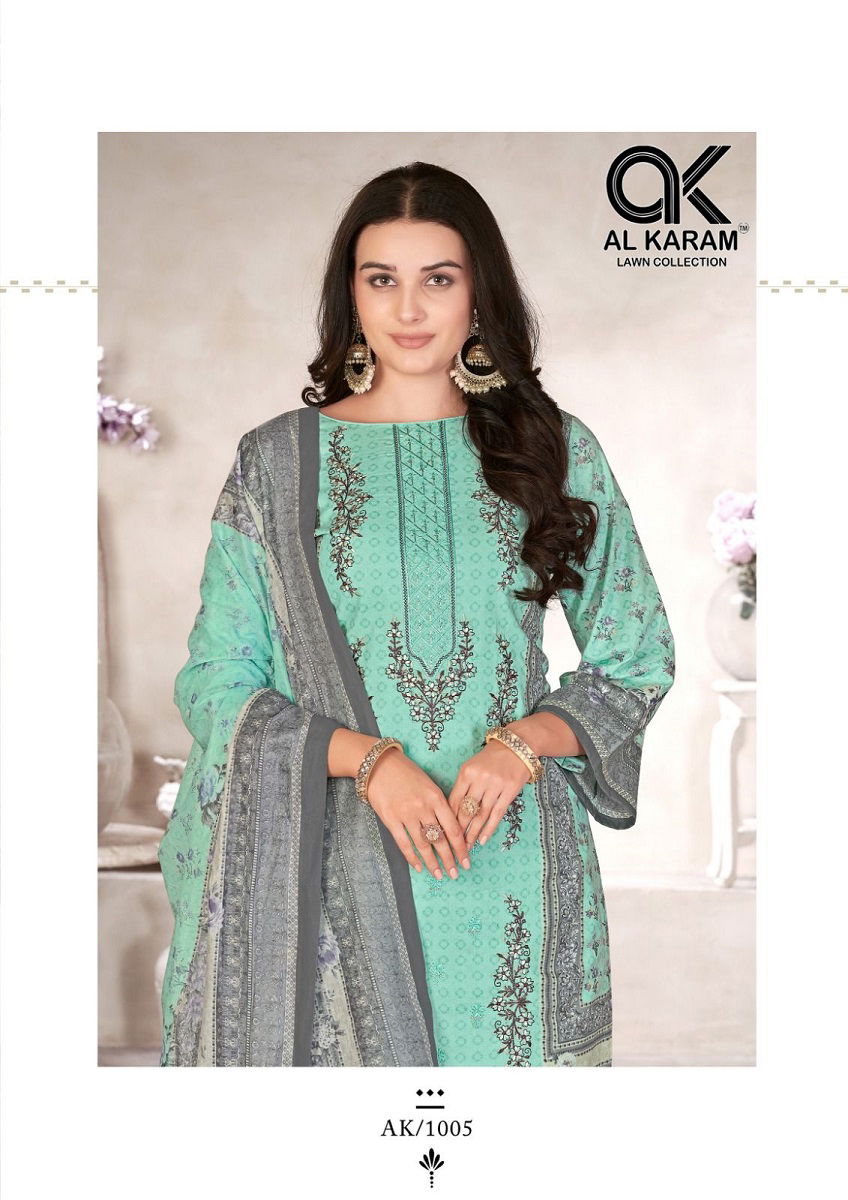 Al Karama Bin Ubaid Cambric Cotton Dress Material Catalog